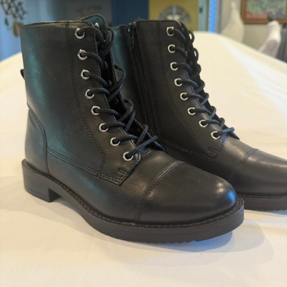 NEW ALDO black lace-up combat ankle boots – never worn!